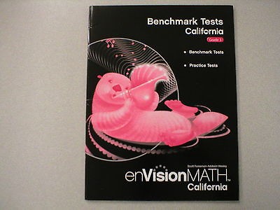enVision Math Grade 3 California Benchmark Tests book New ISBN 