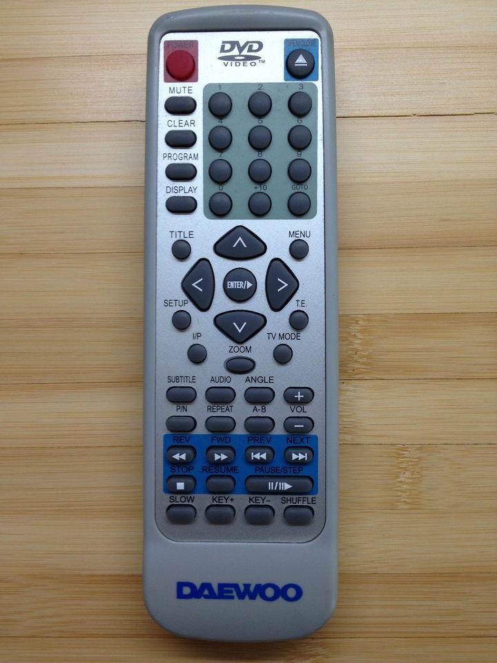 ORIGINAL DAEWOO REPLACEMENT REMOTE CONTROL TV STEREO CD AUDIO DVD VCR 