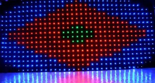 LED Vision Curtain 6m x 3m P9 Ethernet PC & DMX Control, Software,Bag 