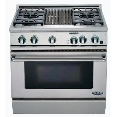 DCS RGT 364GD 36in Professional Stainless Steel Natural Gas Range