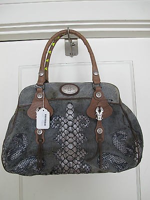 NWT George Gina Lucy High Chapparel Handbag, Purse, Tote in Harry Grey 