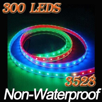 Pretty RGB 3528 5M 300 Leds SMD Flexible Strip Strings Lights 60Leds/M 