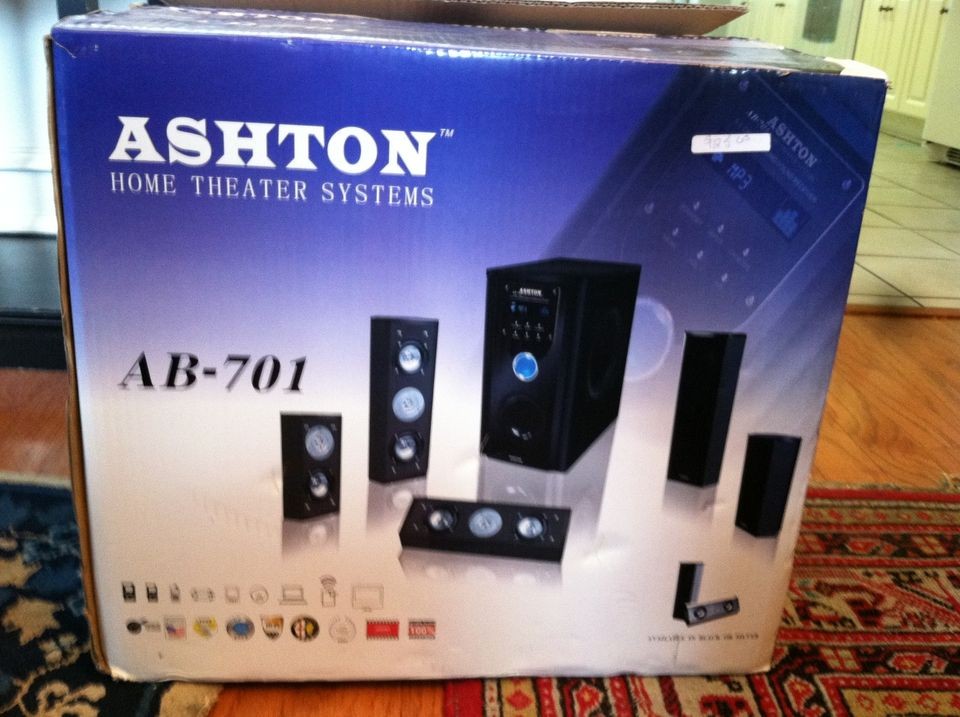 Ashton Home Theater System, Model AB 701, Silver NEW in Box NIB