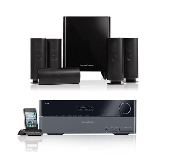 Harman Kardon AVR3600 HKTS 5.1 Channel 3D Home Theater Bundle with 