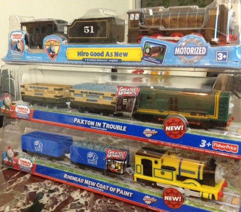 TRACKMASTER THOMAS & FRIENDS YELLOW RHENEAS , PAXTON AND HIRO