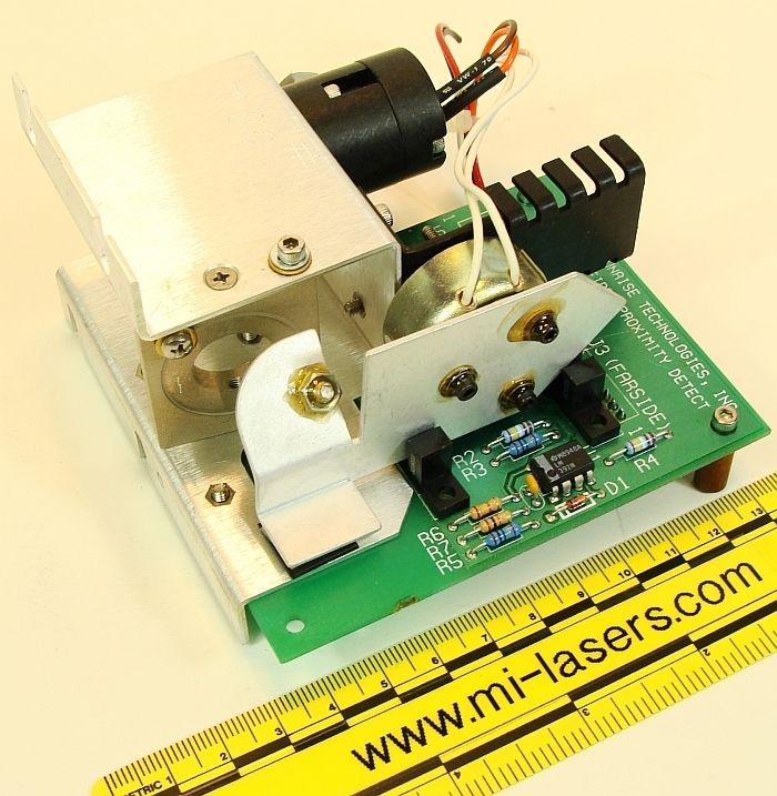 LASER SHUTTER / MONITOR ASSEMBLY with LEDEX ROTARY SOLENOID aparture 