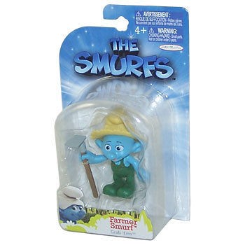 FARMER SMURF SMURFS GRAB EMS MOVIE JAKKS PACIFIC NIB