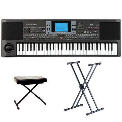 Korg MicroARRANGER 61 Key Professional Keyboard w/ Keyboard Stand and 