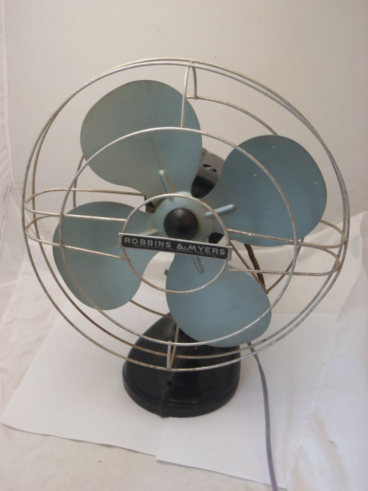   13 Robbin & Myers Oscillating Electric 2 Speed Fan Nice Estate Find