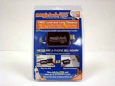 2012 Magic Jack Plus VOIP, New in Box, 1 Year of FREE Service FREE 