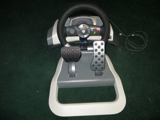 Microsoft XBOX 360 Wireless Racing Steering Wheel w/ Force Feedback 