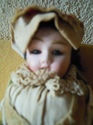 Antique all ORIGINALE magnifique bisque head doll ALL ORIGINAL 