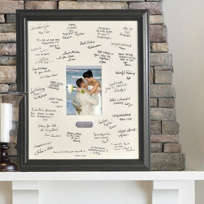 Personalized Wedding Photo Frame Guest Signature Mat