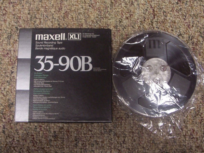 Maxell XLI 35 90B(N) Blank Tested Reel to Reel Tape on PopScreen