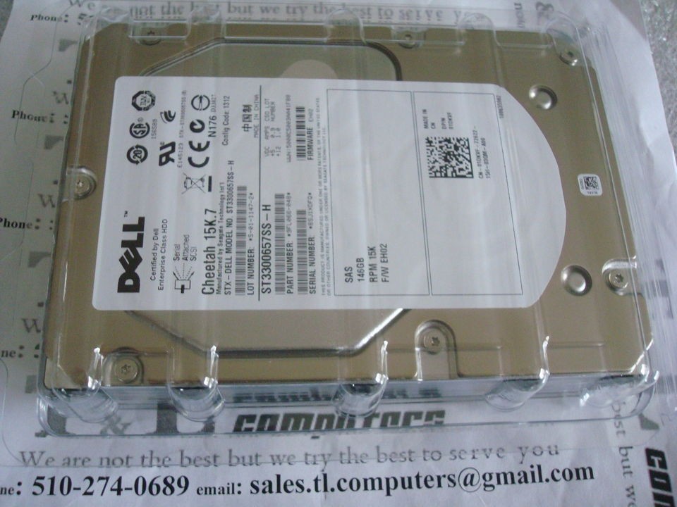 DELL 146GB 15K SAS 3.5 6G 1DKVF 9FL066 048 ST3300657SS H 01DKVF HDD