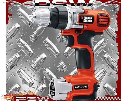 LDX112C BLACK & DECKER CORDLESS DRILL 12 Volt Lithium Drill/Driver