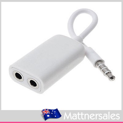 Earphone Splitter for iPod, iPad, , Mobile Phone 3.5mm Duplicator 