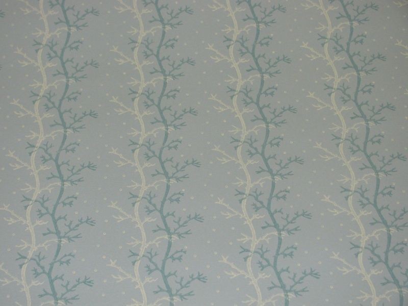 SWEET BRUNSCHWIG & FILS BLUE ST BARTS WALLPAPER $30 PER DOUBLE ROLL