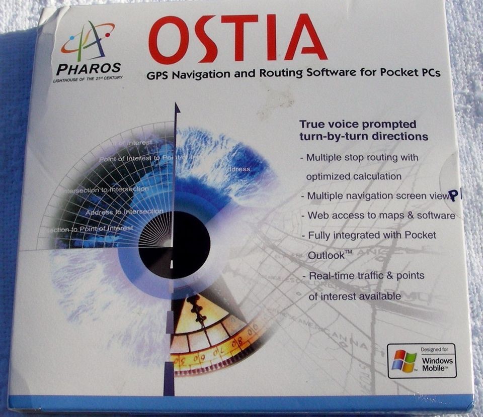 Pharos Ostia GPS Navigation and Routing Software for Pocket PCs NAV01