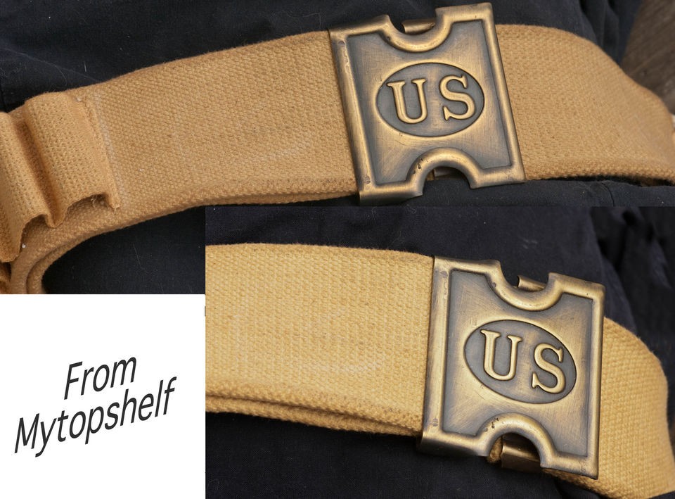 US Soldier Buckle Belt Ammunition 45/70 or Shotgun Ammo Webbed Anson 