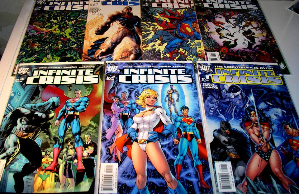 INFINITE CRISIS 1 2 3 4 5 6 7 FULL HIGH GRADE DC SET WONDERFUL STORY