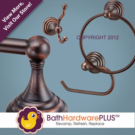 Oil Rubbed Bronze 4 Pc. Bathroom Accessory Set Park Avenue Collection