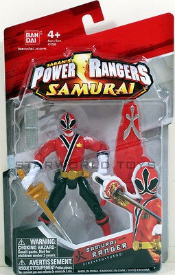 POWER RANGERS SAMURAI 4 RANGER FIRE Figure #31509 NIP RED MIGHTY 