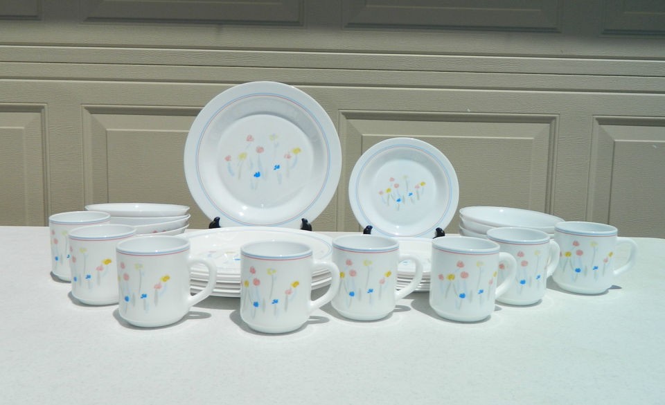 Arcopal France Pastoral Dinnerware Set Service For 8   32 Pieces