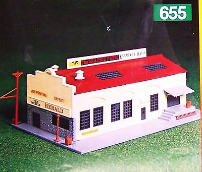 Heljan 655 Weekly Herald Printing Railroad Building N Scale Danish 