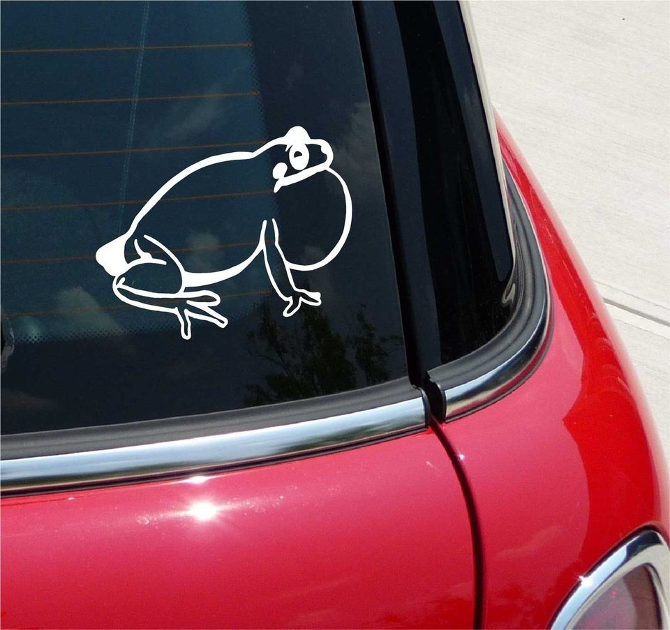 BULL FROG BULLFROG FROGGIE JUMP GRAPHIC DECAL STICKER VINYL CAR WALL