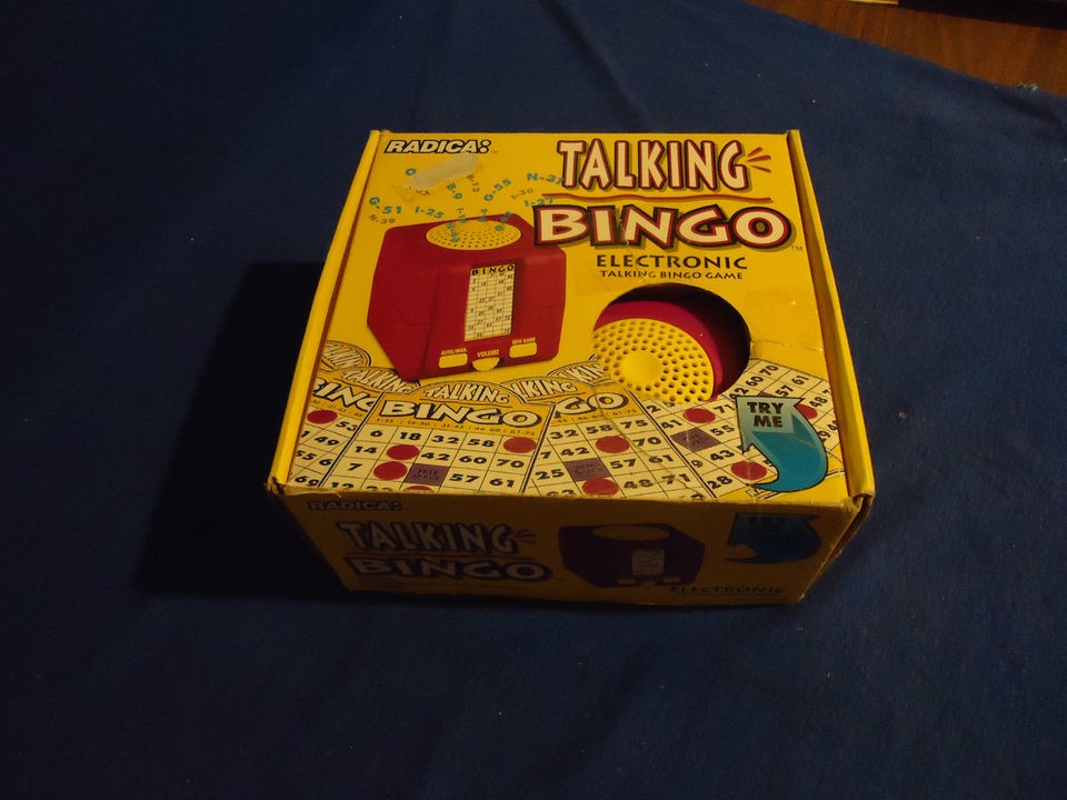 RADICA Talking Bingo Game, 1111 GBBA, Original box *Rare*