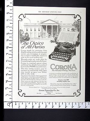 1895 Ad Caligraph Typewriter American Writing Machine - ORIGINAL