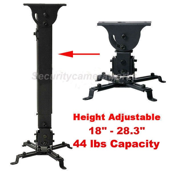 Universal Projector Ceiling Mount Bracket Tilt DLP LCD Adjustable 44lb 