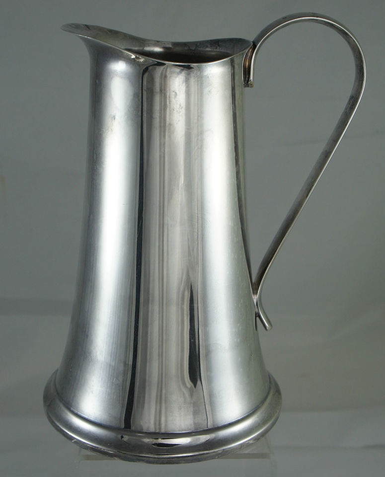 VINTAGE SILVER PLATE WATER/WINE PITCHER/JUG W/LIP/STRAINER SHEFFIELD