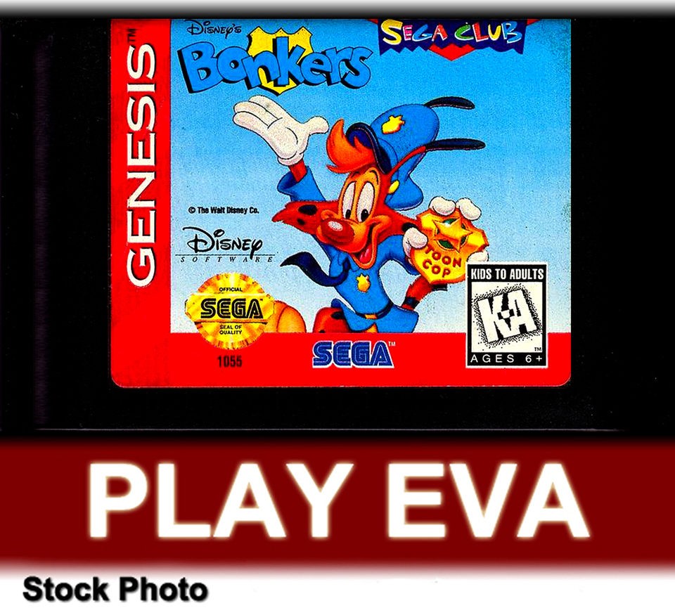 BONKERS Sega Genesis Game Disneys