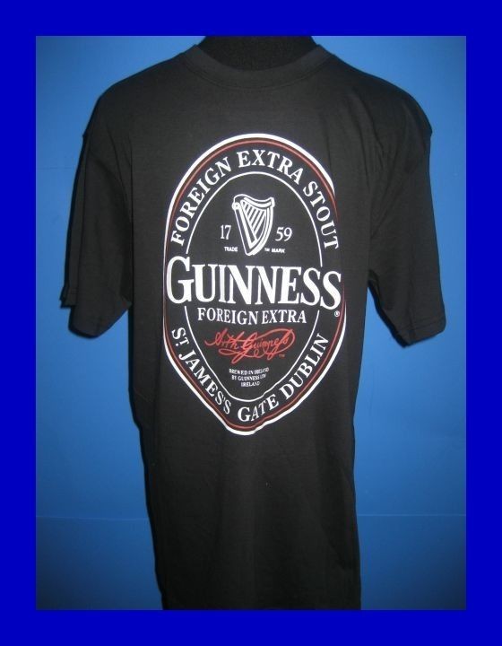 Guinness Foreign Extra Stout T Shirt L NWT