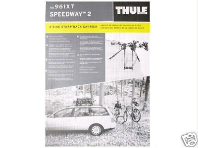 Thule 961XT Speedway Trunk Rack 2 Bike Bicycle Carrier