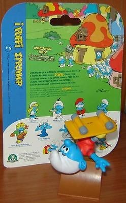 Jakks 2010 Smurf Wave 4 Skateboard Smurf with Half Pipe Ramp. Loose 