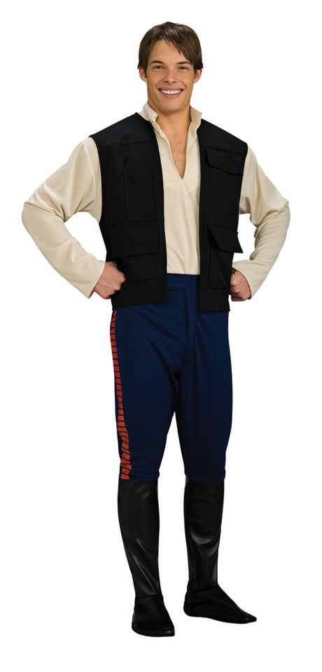 Adult Mens Deluxe Star Wars Han Solo Halloween Comic Con Costume