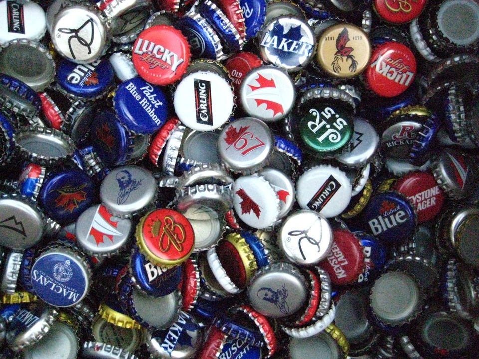 400 Total = 200 beer bottle caps and 200 Soda bottle Caps = (No Dents 