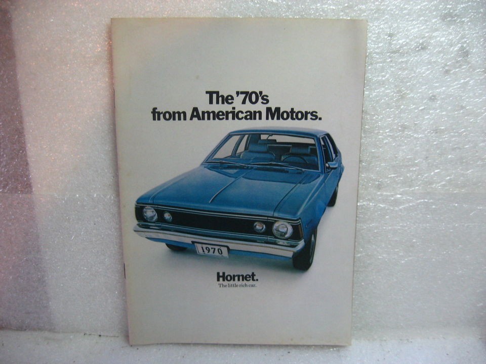 ORIGINAL 1970 AMC SALES LITERATURE HORNET JAVELIN AMX REBEL AMBASSADOR