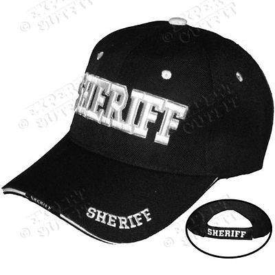 POLICE CAP Sheriff 3D EMBROIDERED LOGO ADJUSTABLE HAT NEW WHOLESALE 
