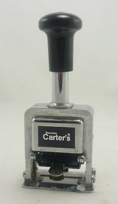 Dennison Carters Number Numbering Stamper