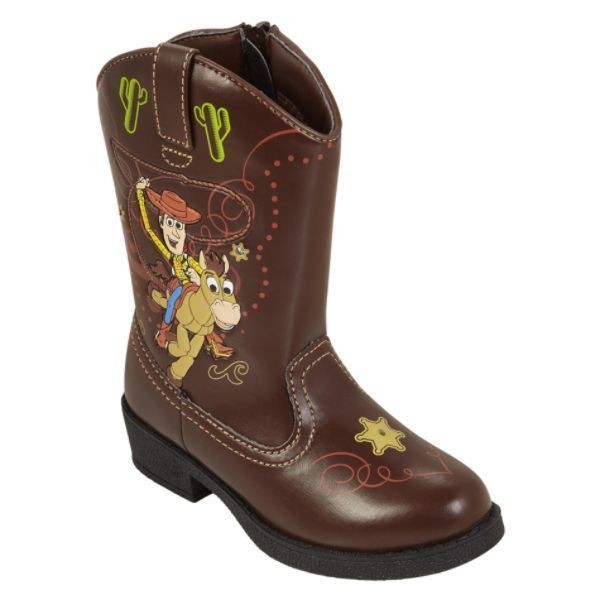   Pixar Toy Story Light Up Western Cowboy Boots Woody Bullseye Toddler
