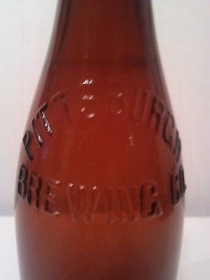 VINTAGE EMBOSSED PITTSBURGH BREWING CO. 13 FL. OZ BEER BOTTLE