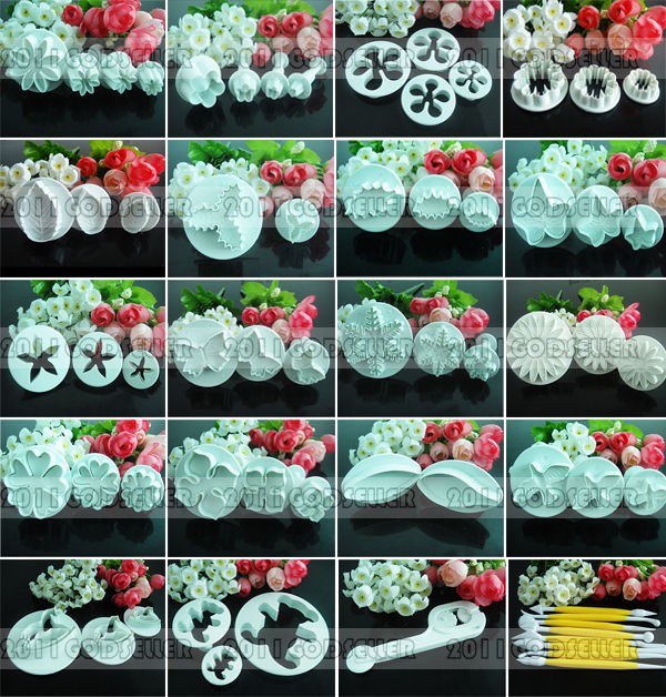   Craft Sugarcraft Cookie Decorating Flower Leaf Plunger Mold Cutter