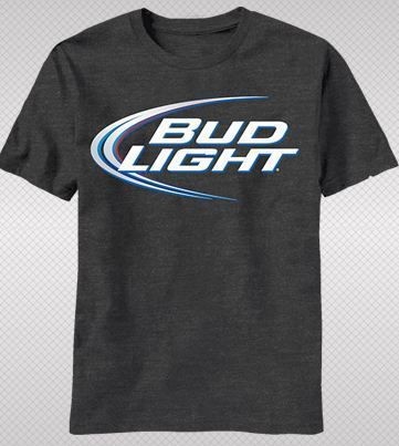   Light Budweiser Logo Brand Classic American Beer Adult T shirt top tee