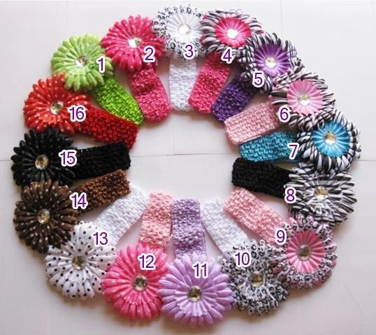 flower hair bows in Hair Accessories