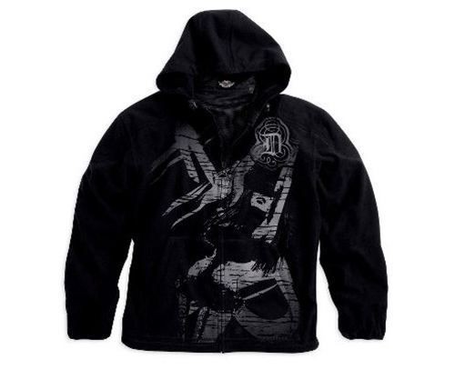 harley fleece jacket in Clothing, 