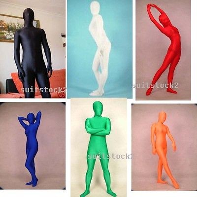 Full Body Lycra Spandex Skin Suit Catsuit Halloween Party Zentai 